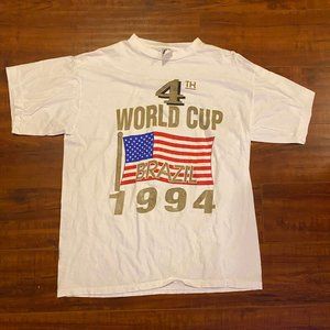 Vintage 1994 Fifa World Cup Brazil Soccer T Shirt